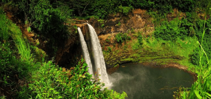 カウアイ島　ワイルア滝