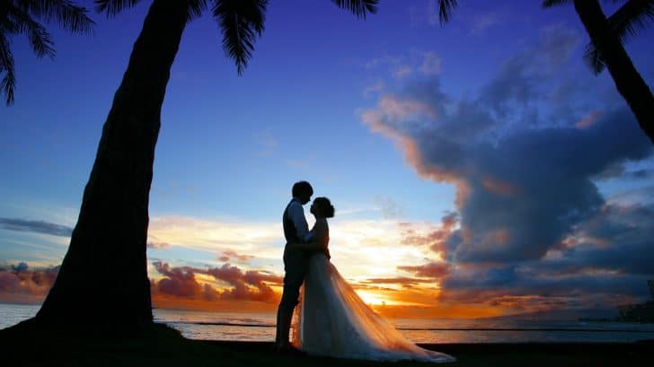 新婚旅行人気エリアランキングでハワイが1位